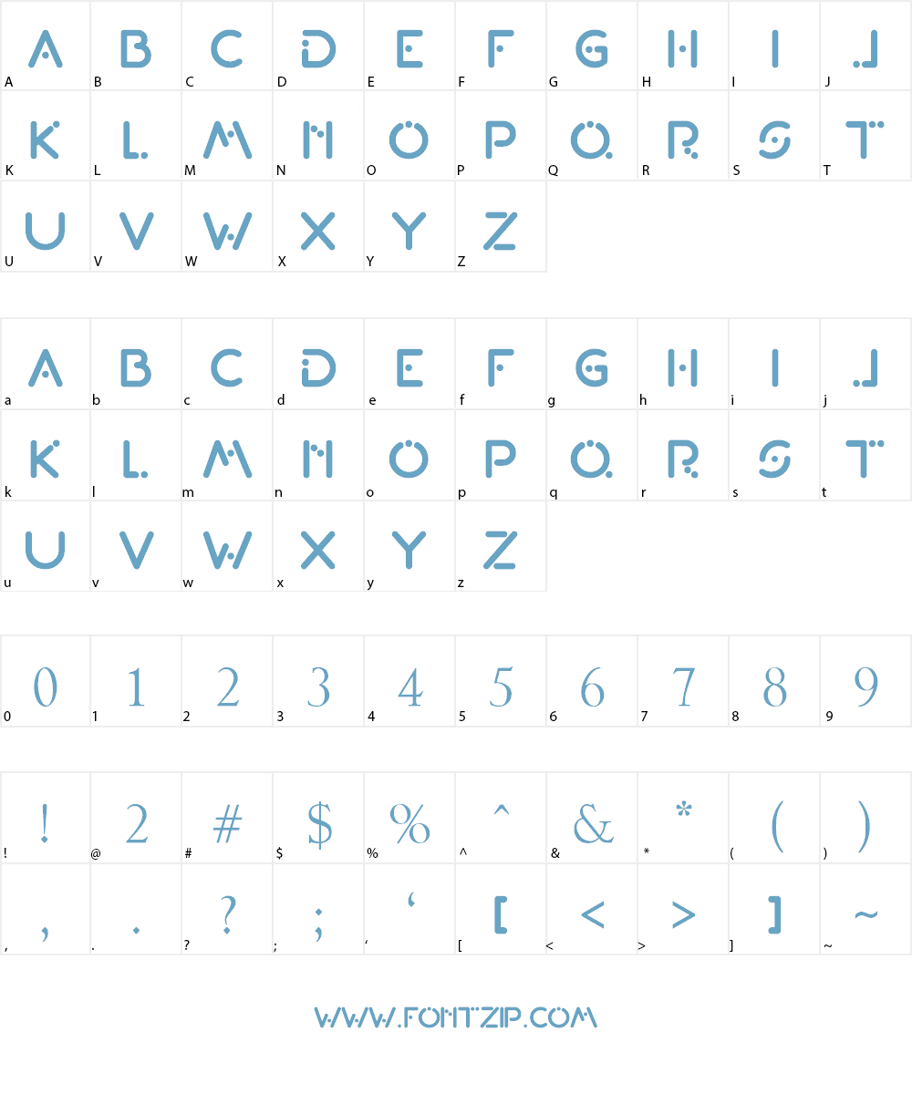 BT Telecom Font Character